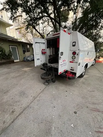 Magnet Plumbing service vehicle on-site for Water Heater Repair in Thumpertown Beach